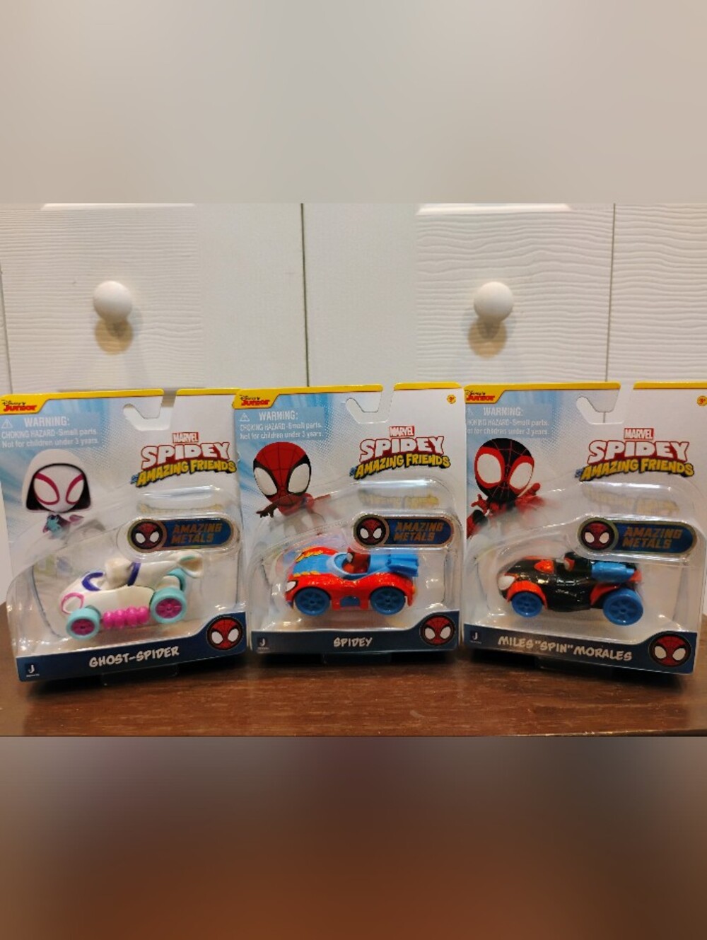Marvel Disney Junior Spidey And His Amazing Friends 3 Car Bundle